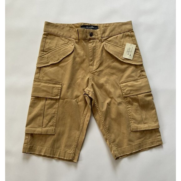 Guess Men's Cargo Pockets Twill Short Straight Fit Size 29 - Picture 1 of 6